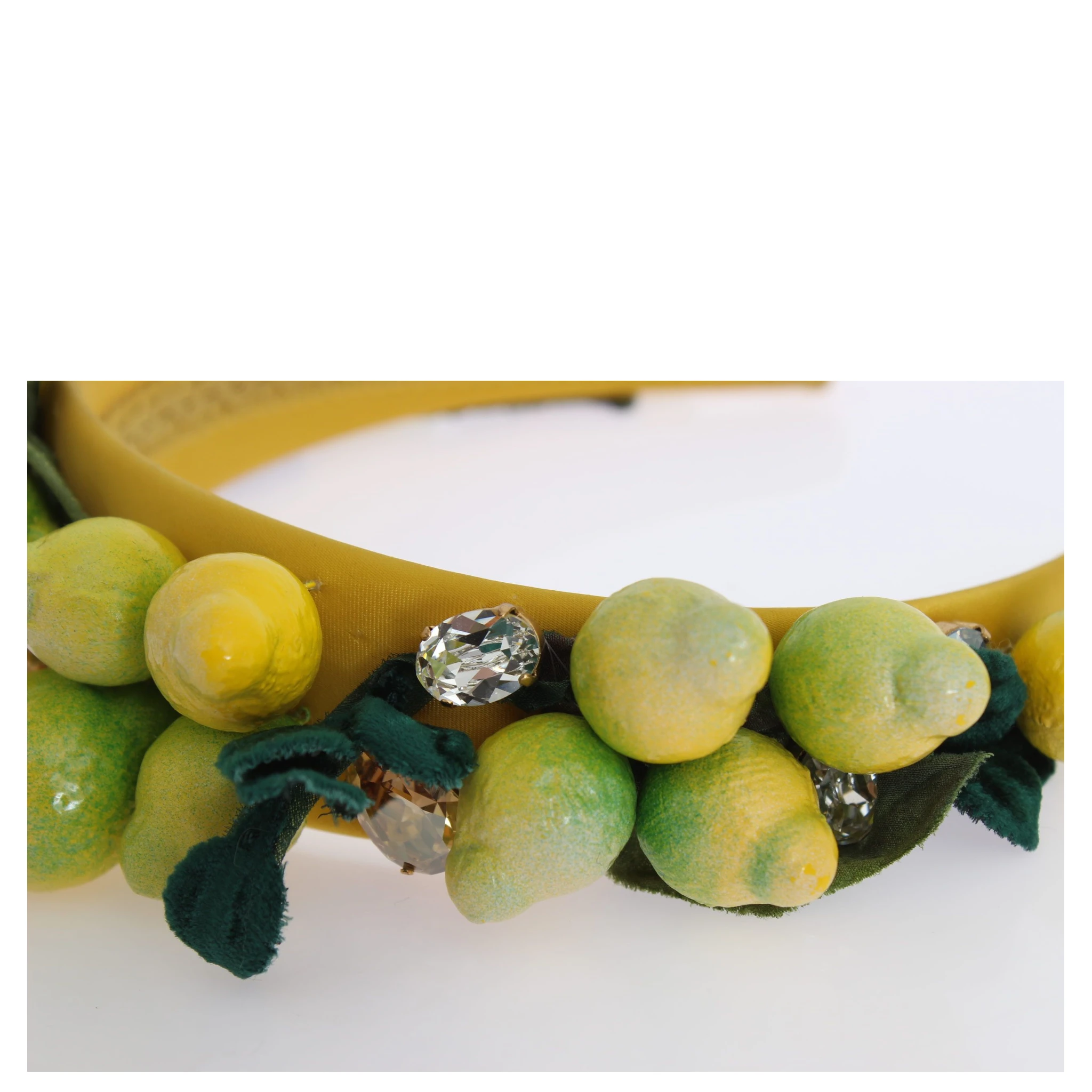 Yellow Lemons Sicily Crystal Diadem Tiara Headband