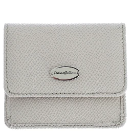 White Dauphine Leather Case Wallet