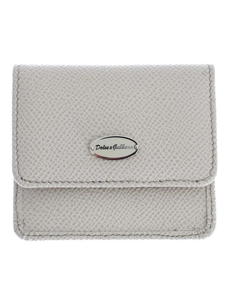 White Dauphine Leather Case Wallet