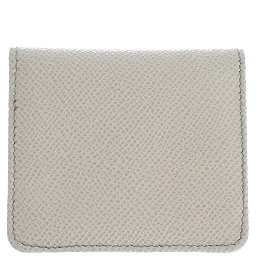 White Dauphine Leather Case Wallet