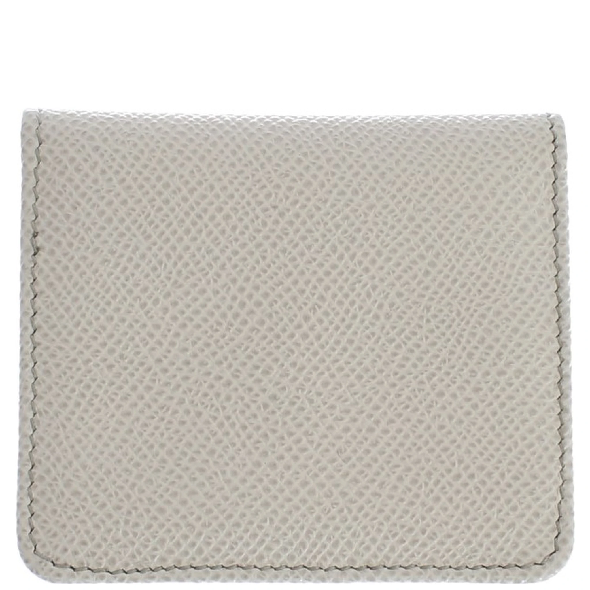 White Dauphine Leather Case Wallet