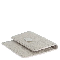 White Dauphine Leather Case Wallet