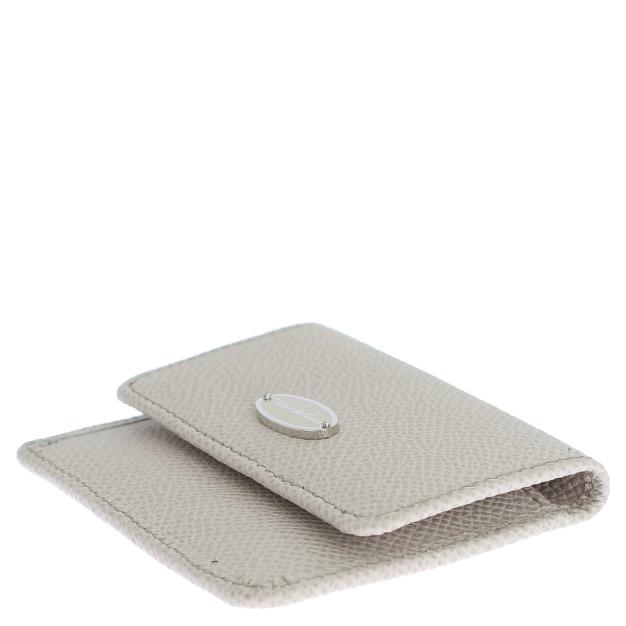 White Dauphine Leather Case Wallet