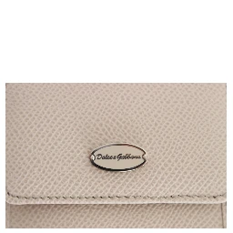 White Dauphine Leather Case Wallet