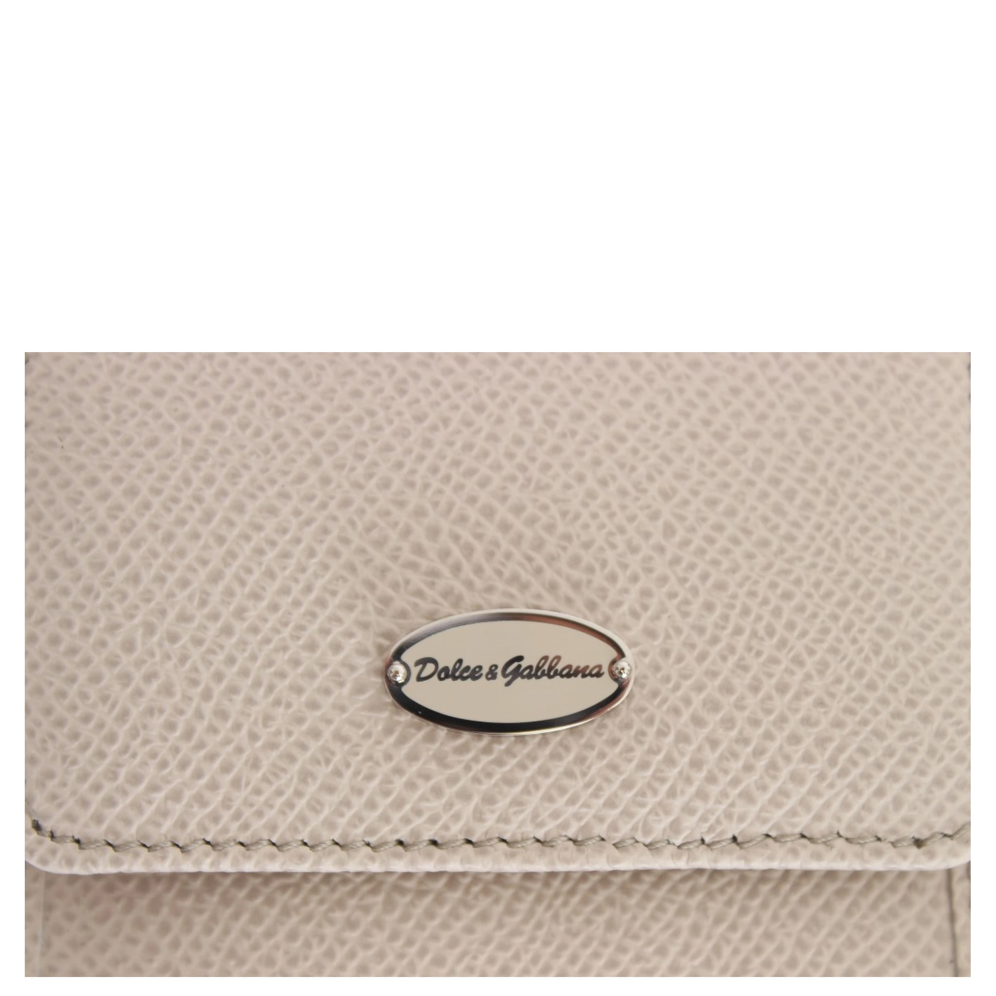 White Dauphine Leather Case Wallet