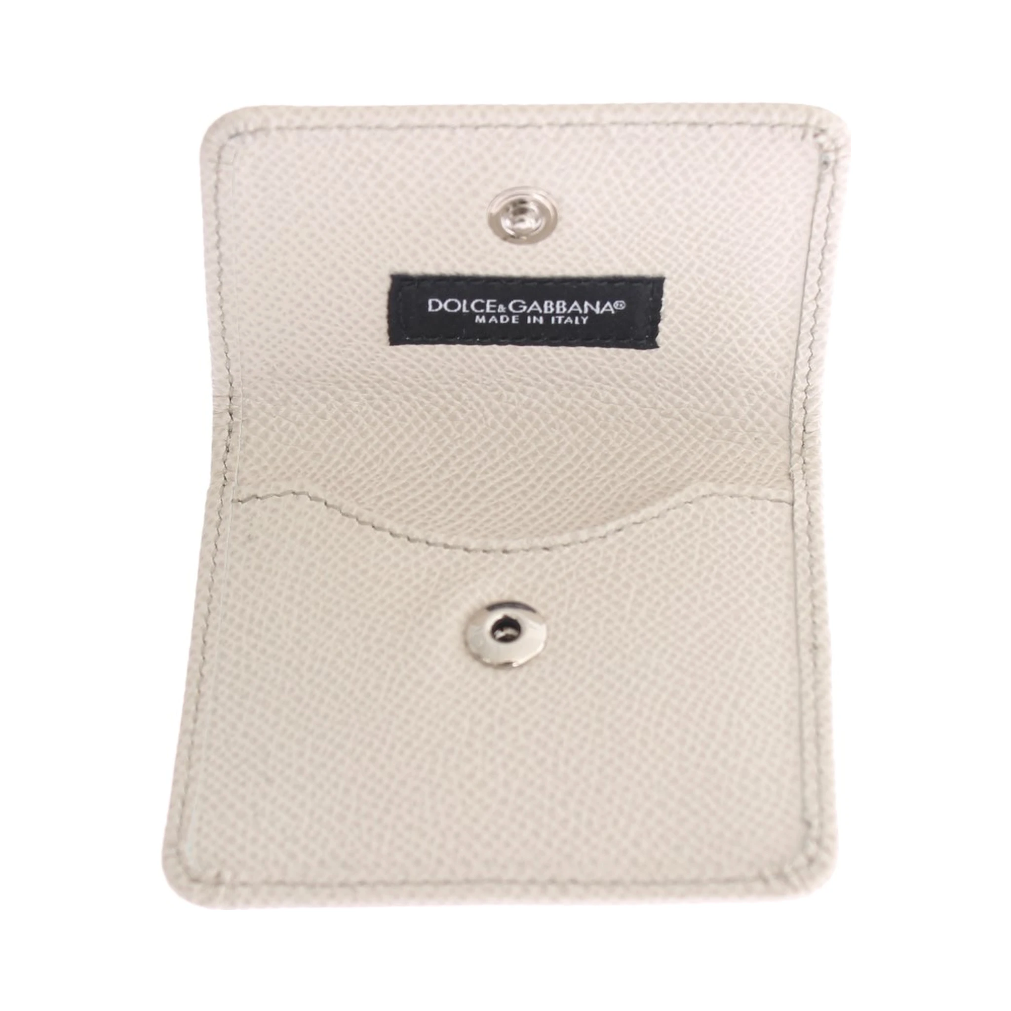 White Dauphine Leather Case Wallet