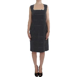 Gray Stretch Sheath Dress Suit Set