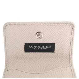 White Dauphine Leather Case Wallet