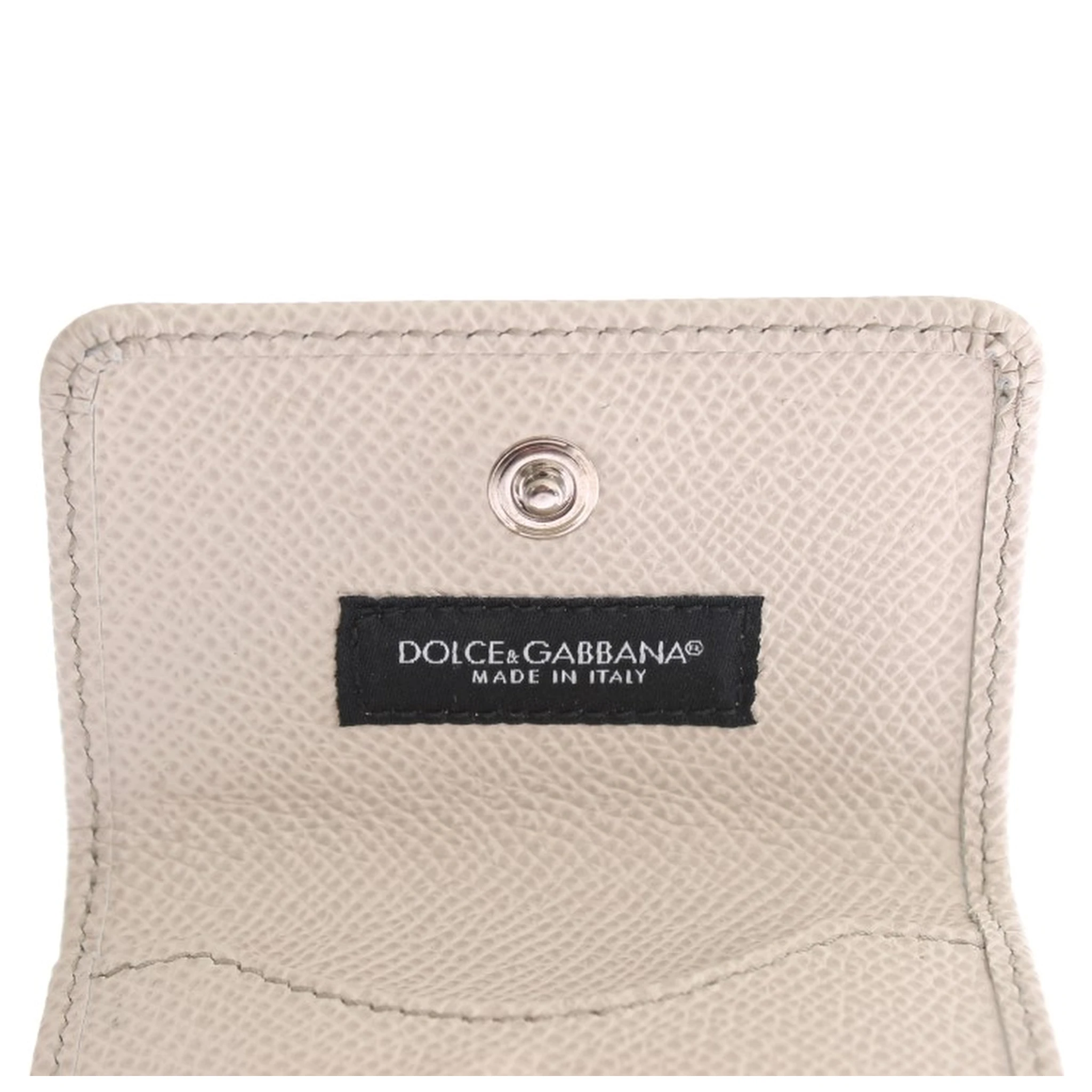 White Dauphine Leather Case Wallet