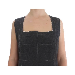 Gray Stretch Sheath Dress Suit Set