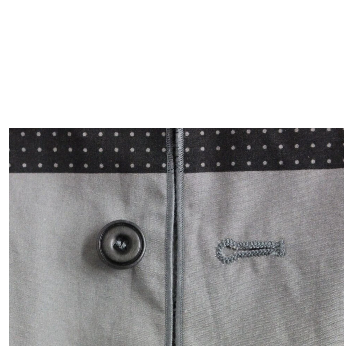 Gray Polka Dot Dress Vest Gilet Weste
