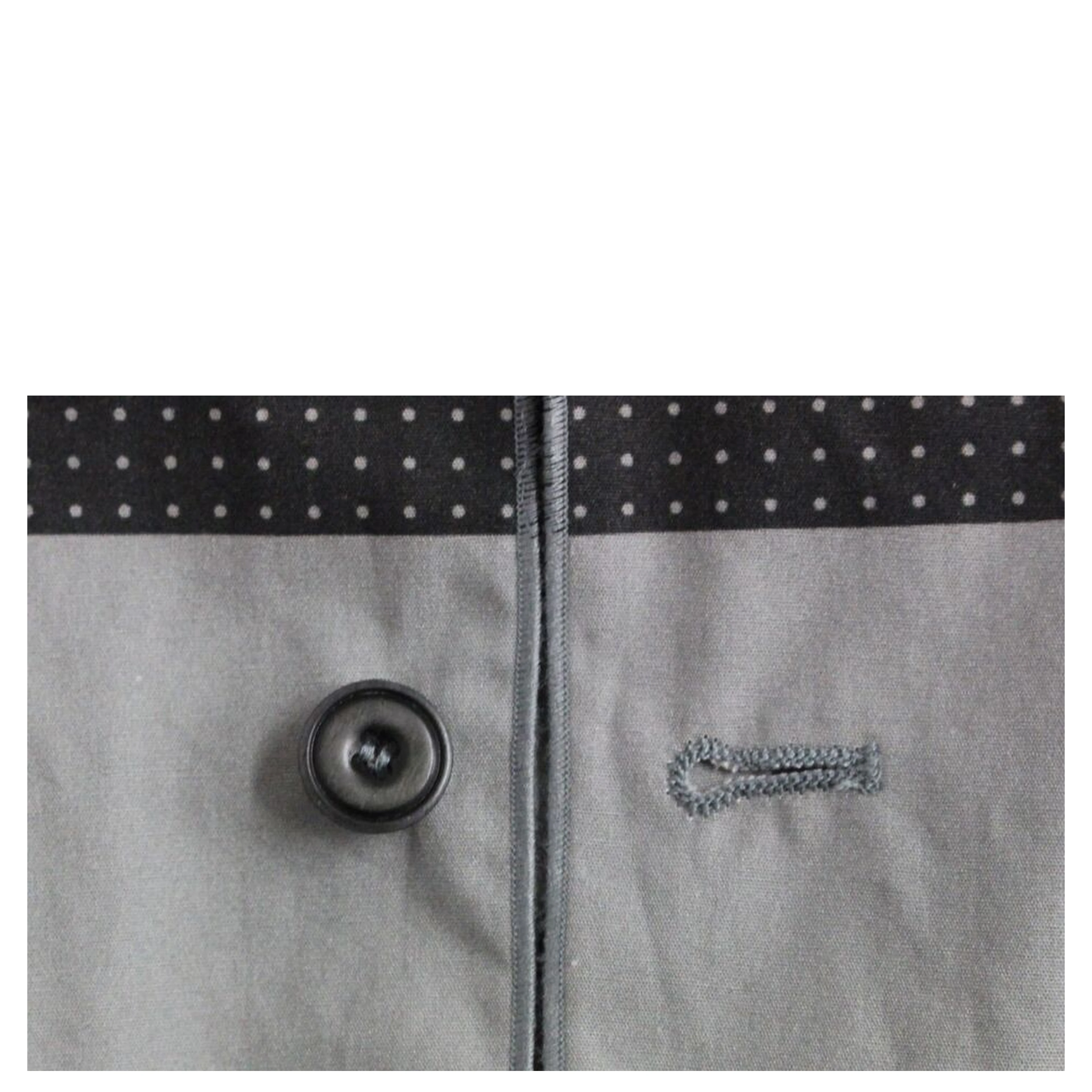 Gray Polka Dot Dress Vest Gilet Weste
