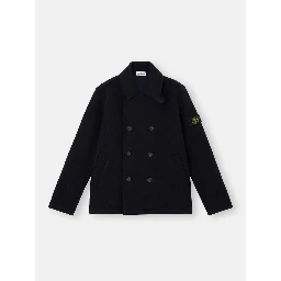 Double-breasted RWS wool felt pea jacket