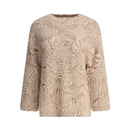 كنزة قطنية مطرزة