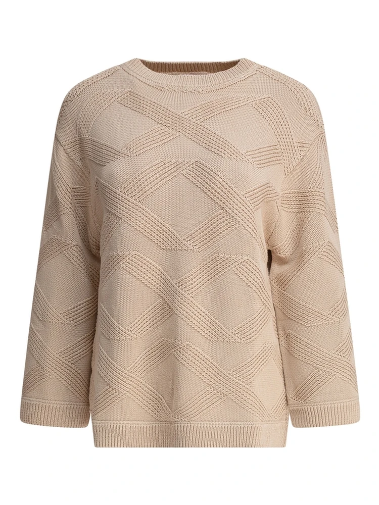 Embroidered cotton sweater