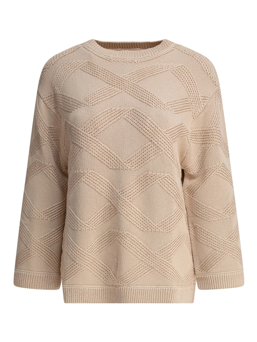 Embroidered cotton sweater