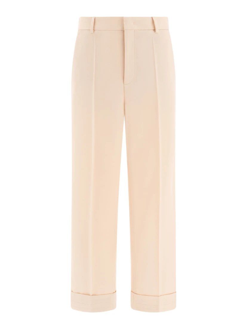 Gabardine wool pants
