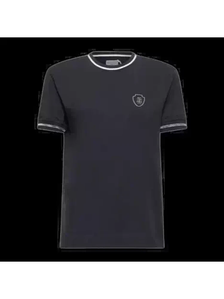 Ribbed crew-neck T-shirt