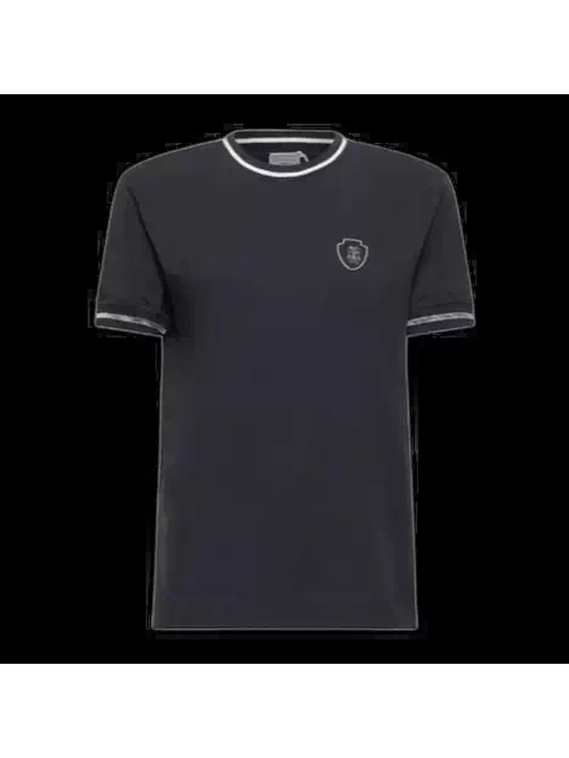 Ribbed crew-neck T-shirt