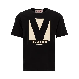 Chez Valentino print t-shirt