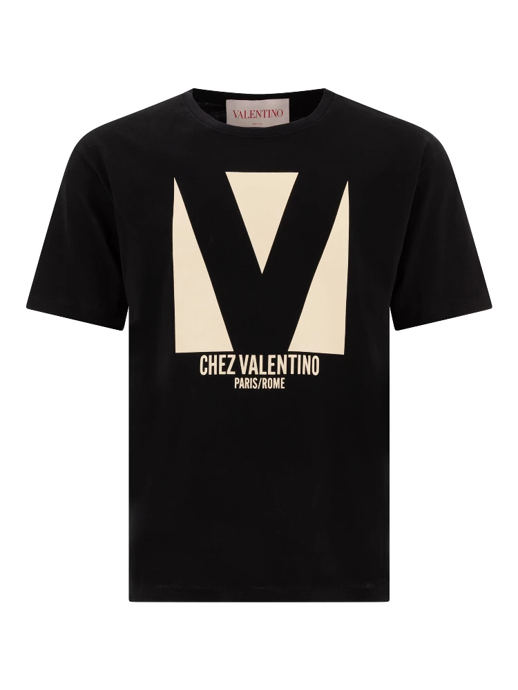 Chez Valentino print t-shirt