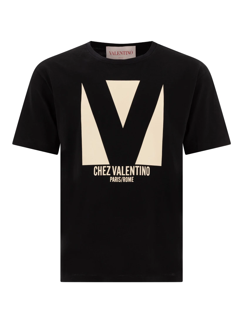 Chez Valentino print t-shirt