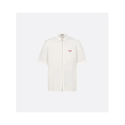 Short-sleeved zipped shirt