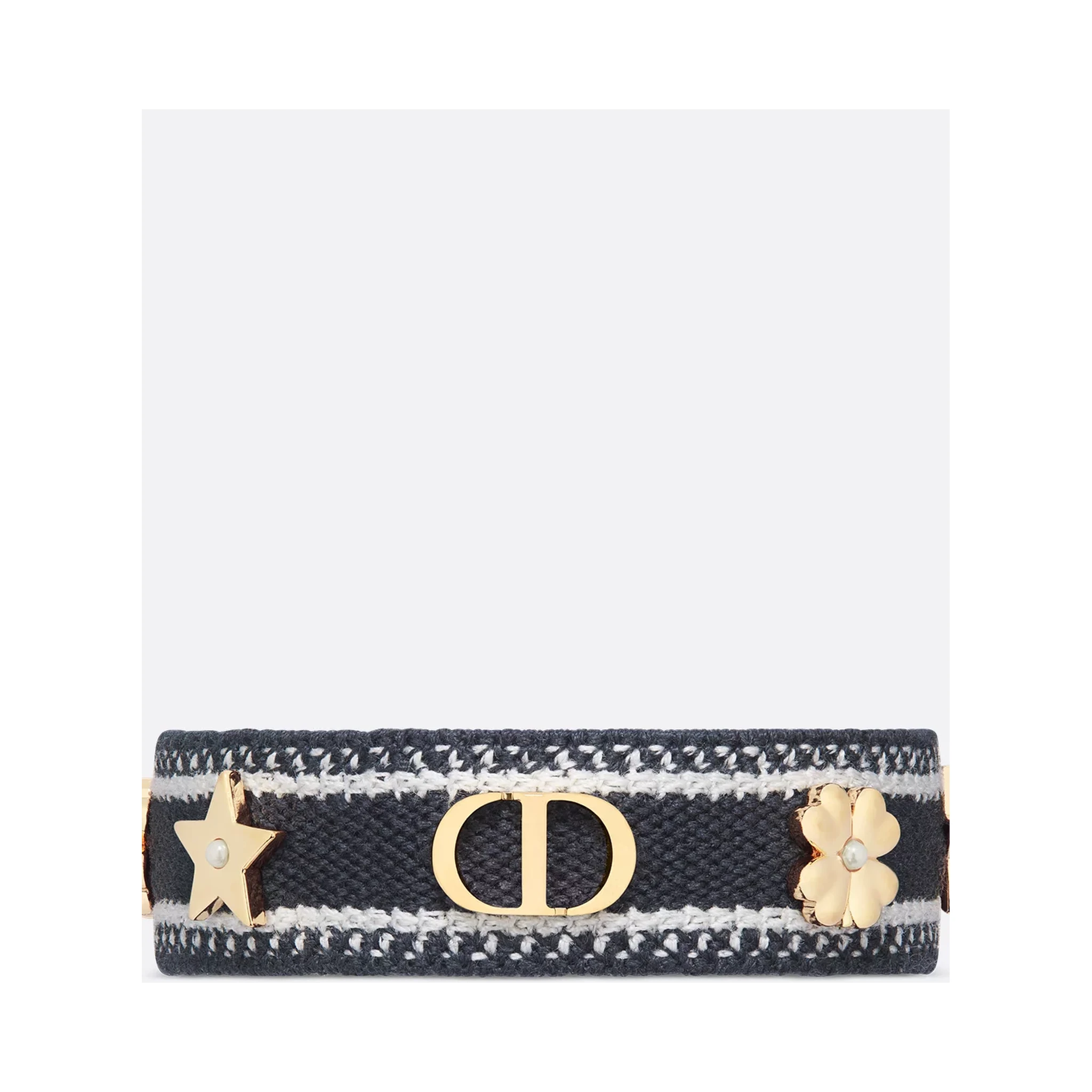 Bracelet with pearls and logo