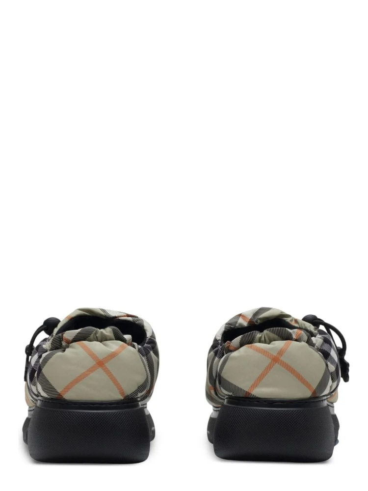 Check pattern pillow mules alternative