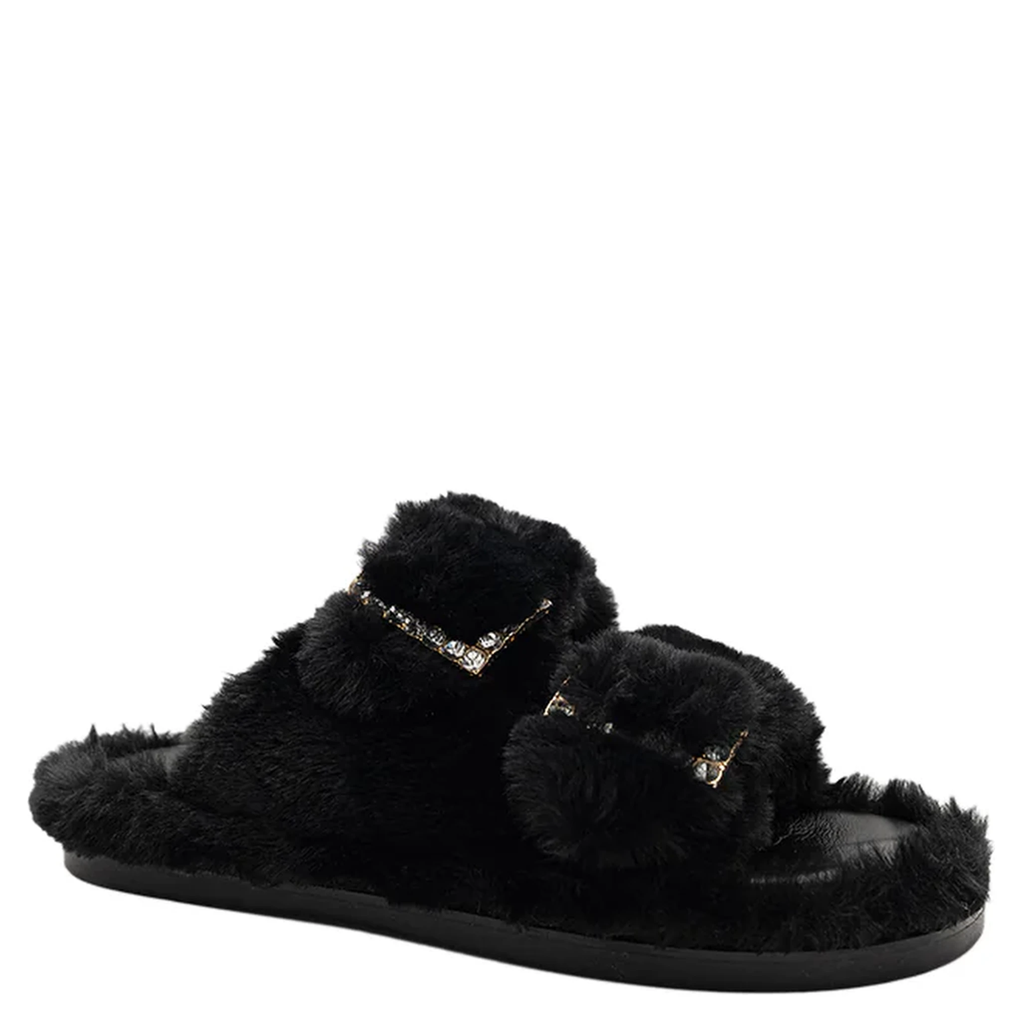 "Greta" eco fur slippers