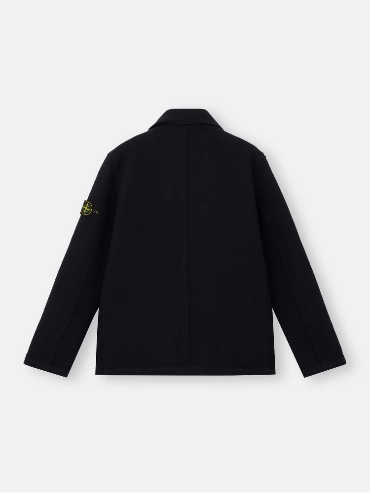 Double-breasted RWS wool felt pea jacket alternative