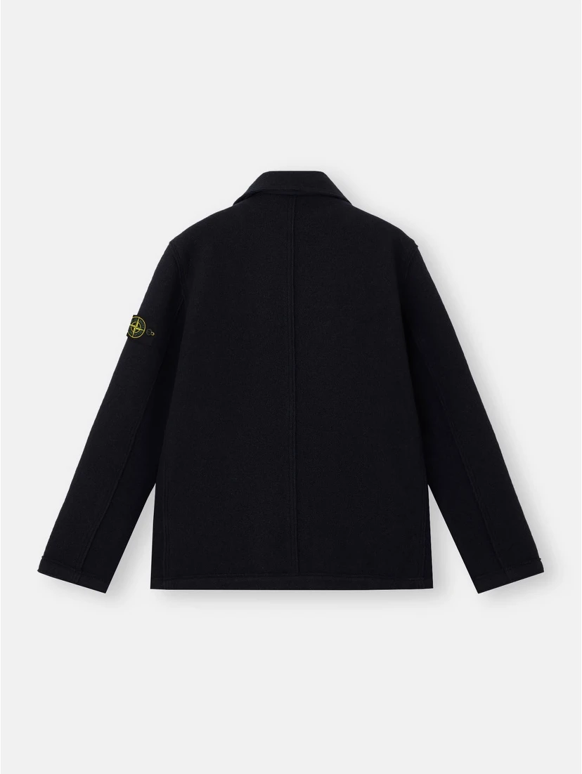 Double-breasted RWS wool felt pea jacket