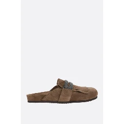 Suede slippers