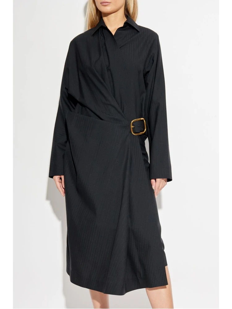 Dress with wool belt alternative