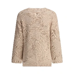 كنزة قطنية مطرزة