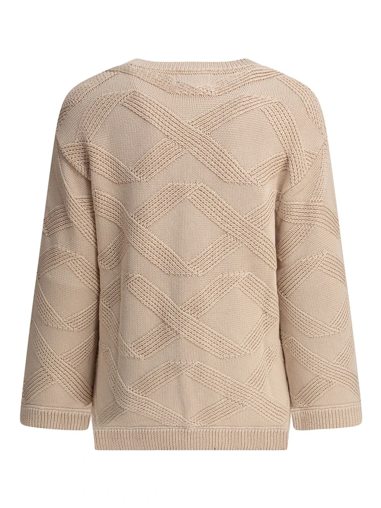 Embroidered cotton sweater alternative