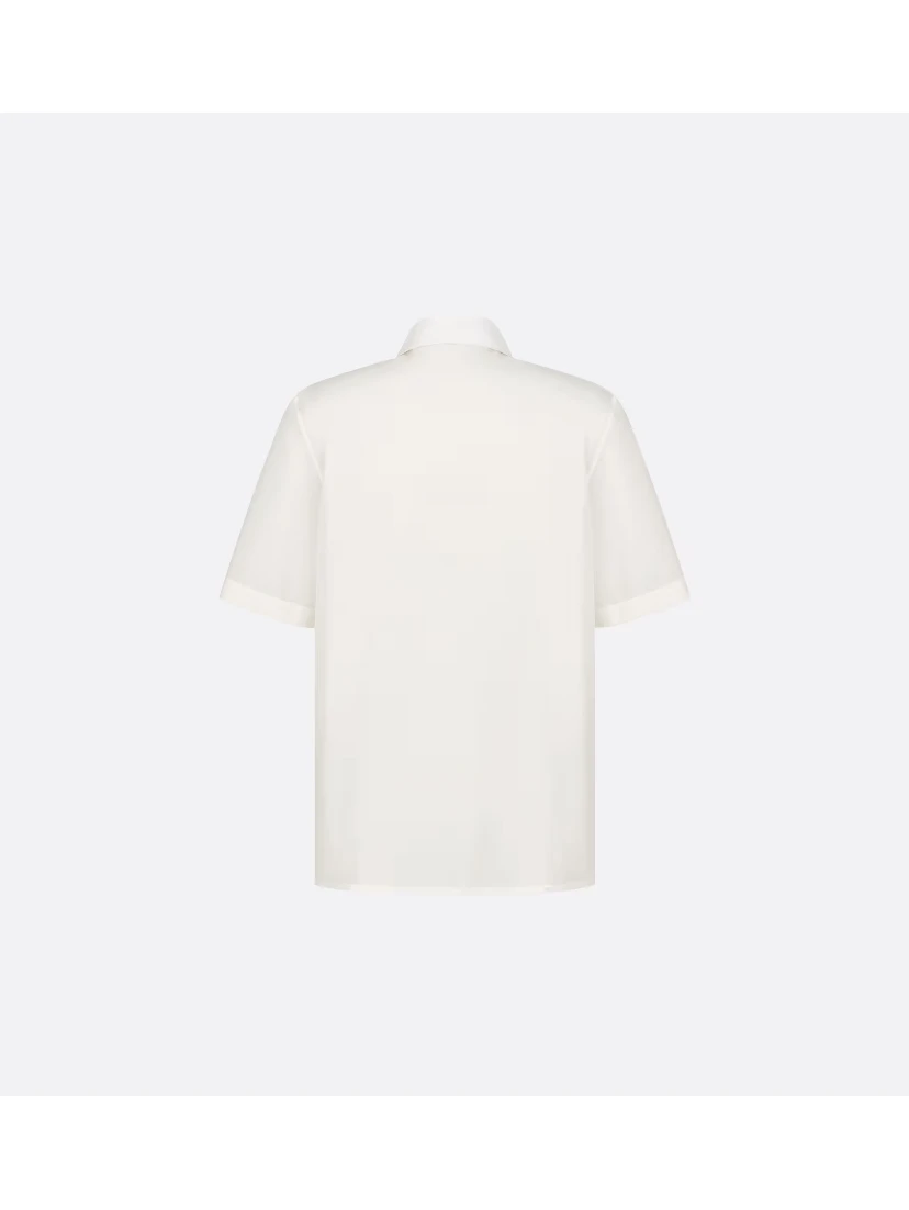 Short-sleeved zipped shirt