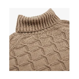 Sim fit turtleneck sweater in wool