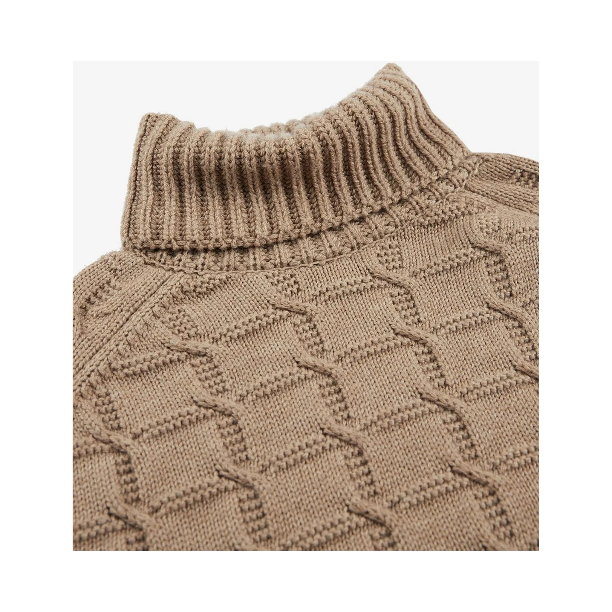 Sim fit turtleneck sweater in wool