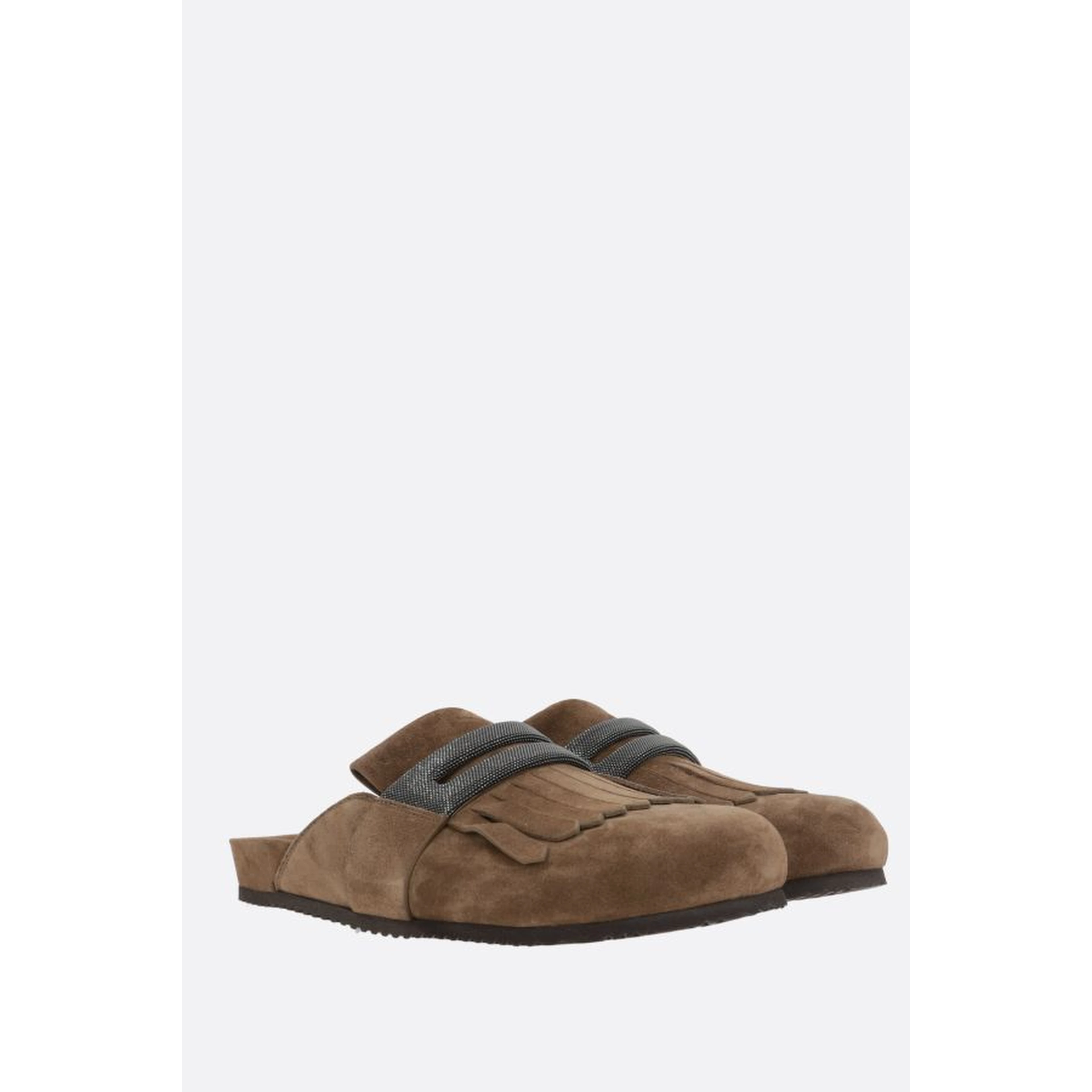 Suede slippers
