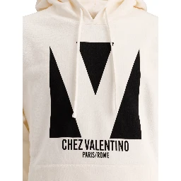 Chez Valentino print hoodie
