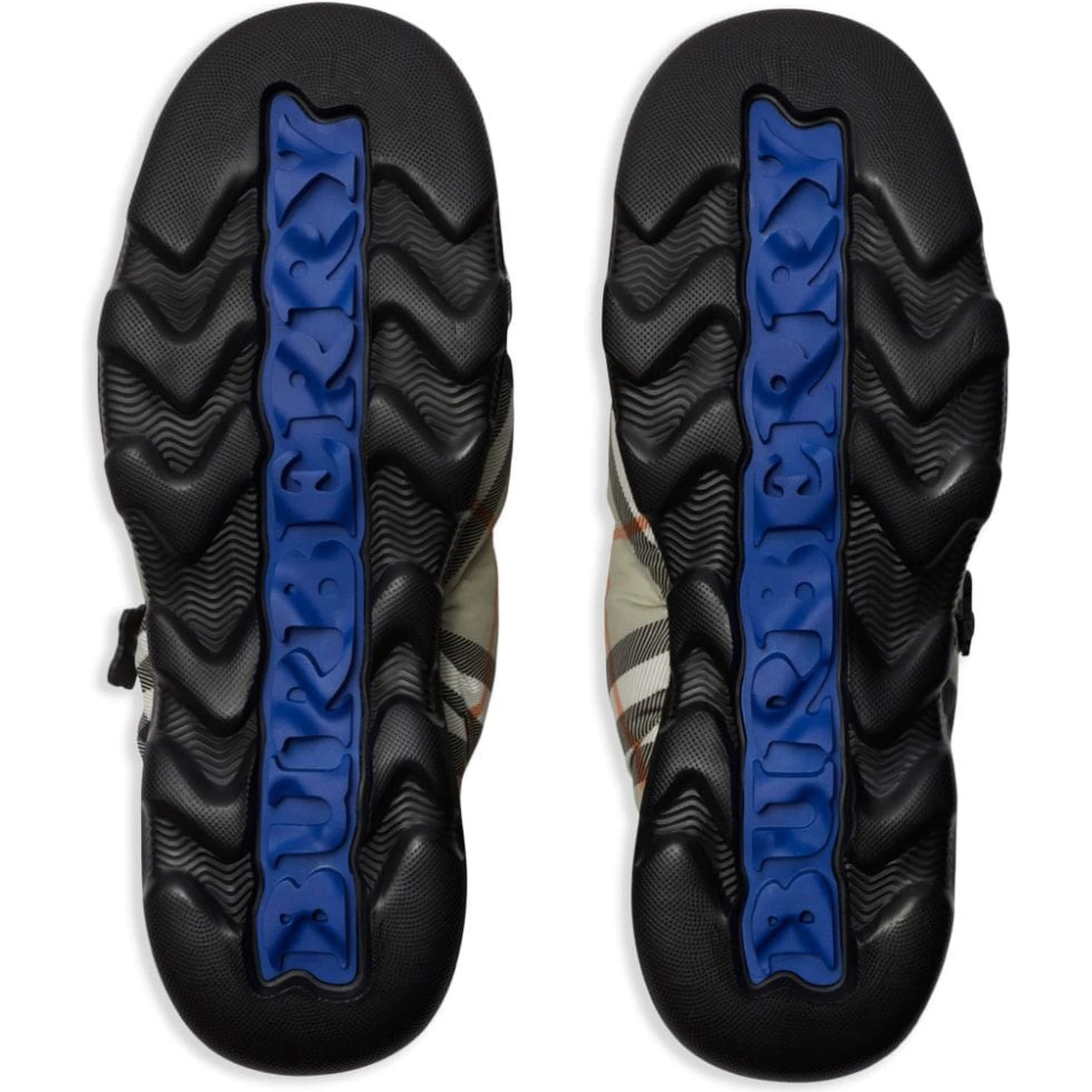 Check pattern pillow mules