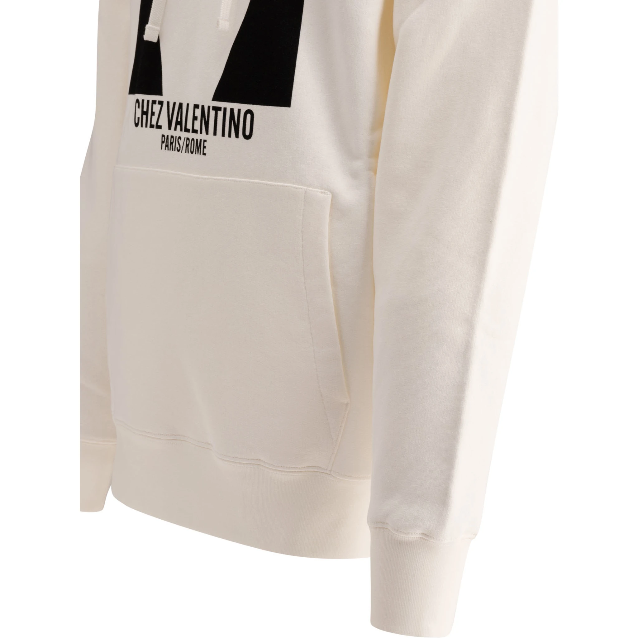 Chez Valentino print hoodie