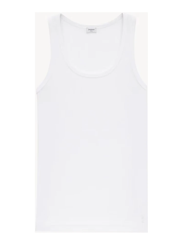 Cotton ribbed tank top