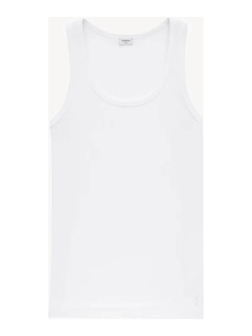 Cotton ribbed tank top