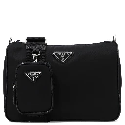 Re-Nylon and Saffiano crossbody bag