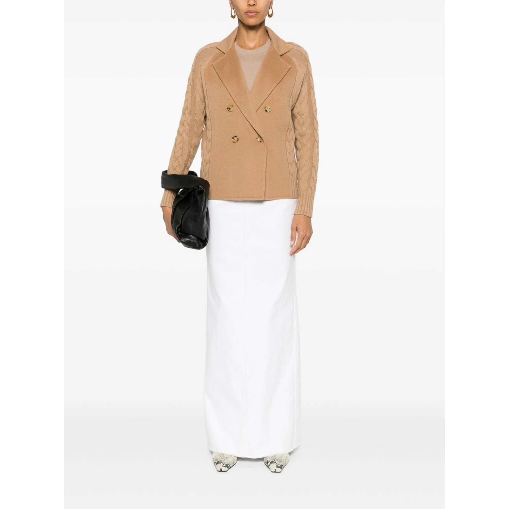 "Micio" cardigan with inserts