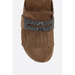 Suede slippers
