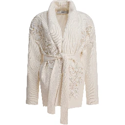 Cardigan with floral embroidery