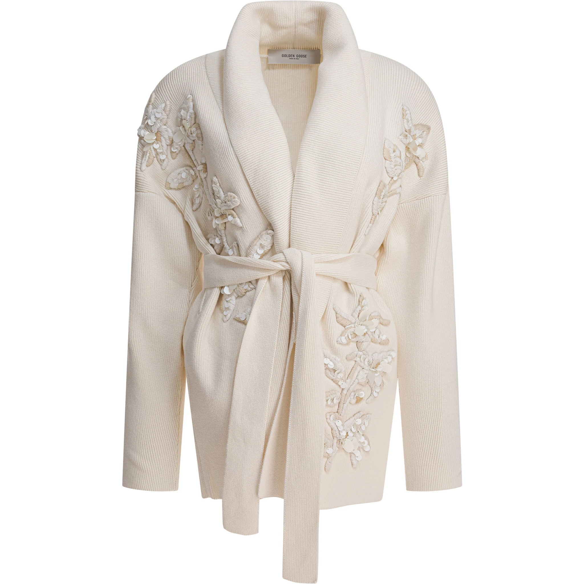 Cardigan with floral embroidery